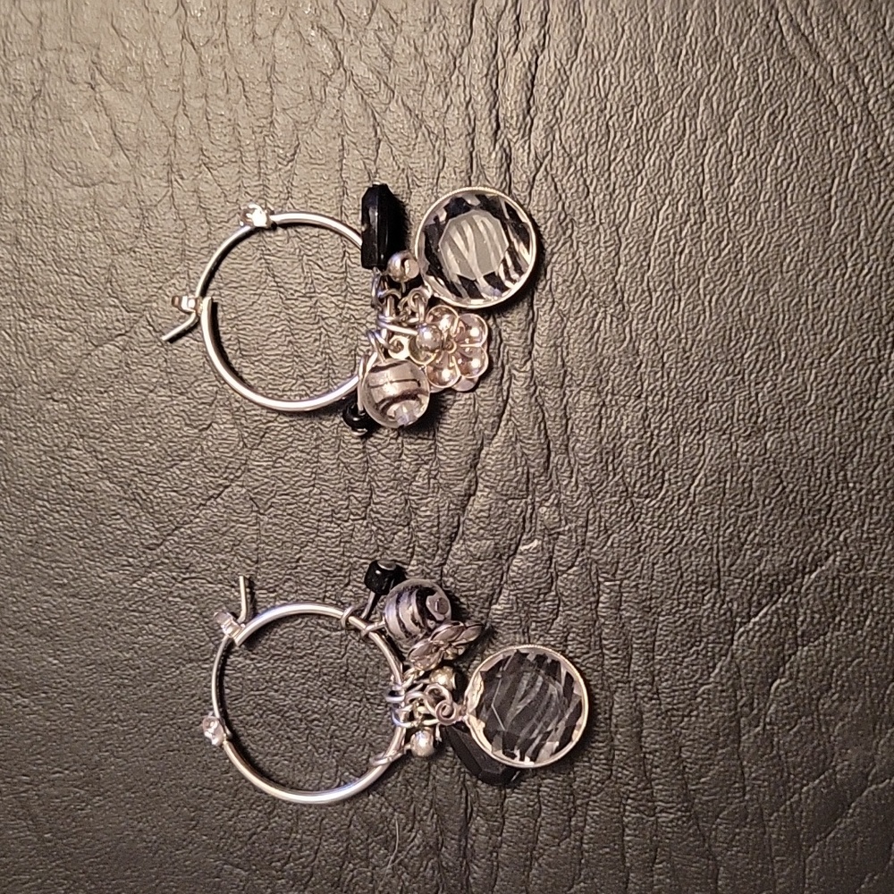 Style & Co Vintage black hoop earrings